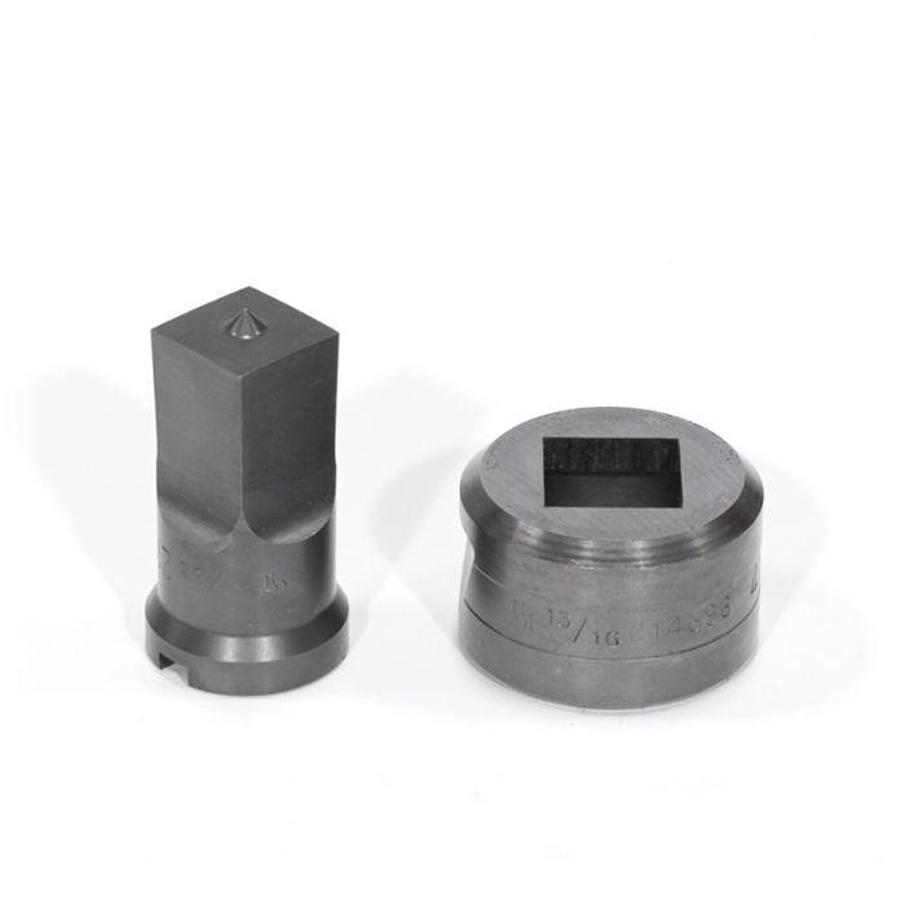 25/32" Square Punch & Die Set - (PDSQ25/32)