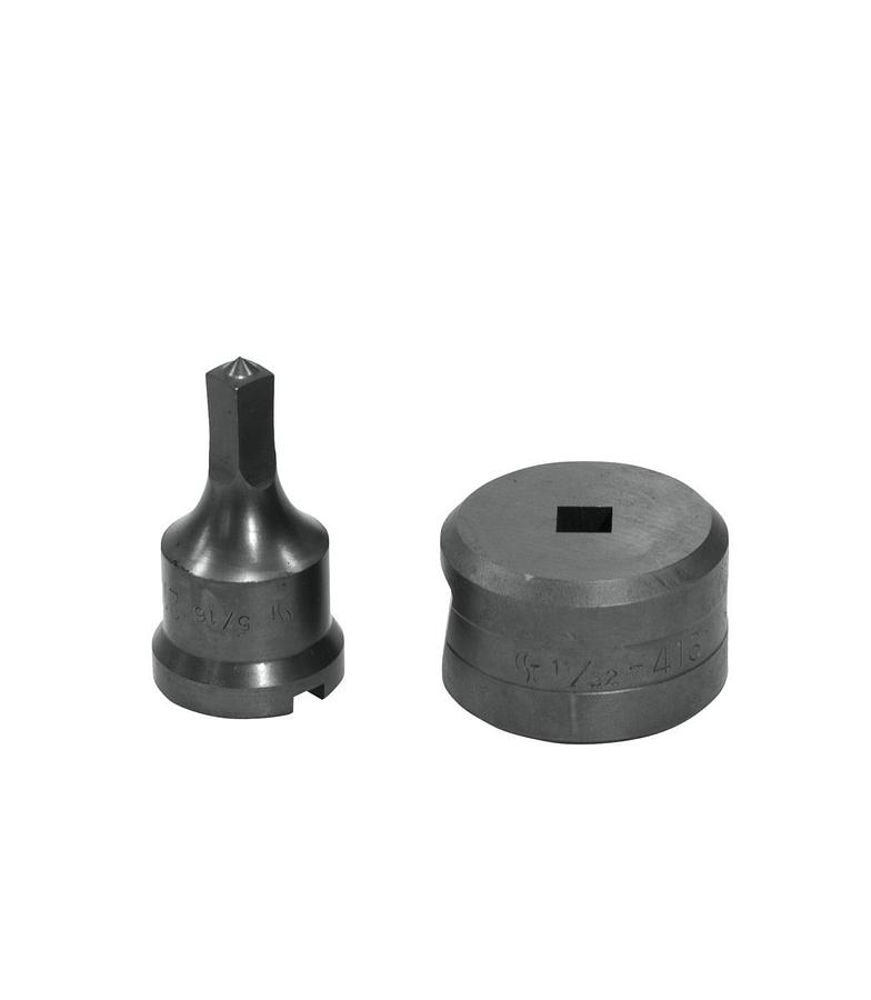5/16" Square Punch & Die Set with Key-Way - (PDSQ5/16)
