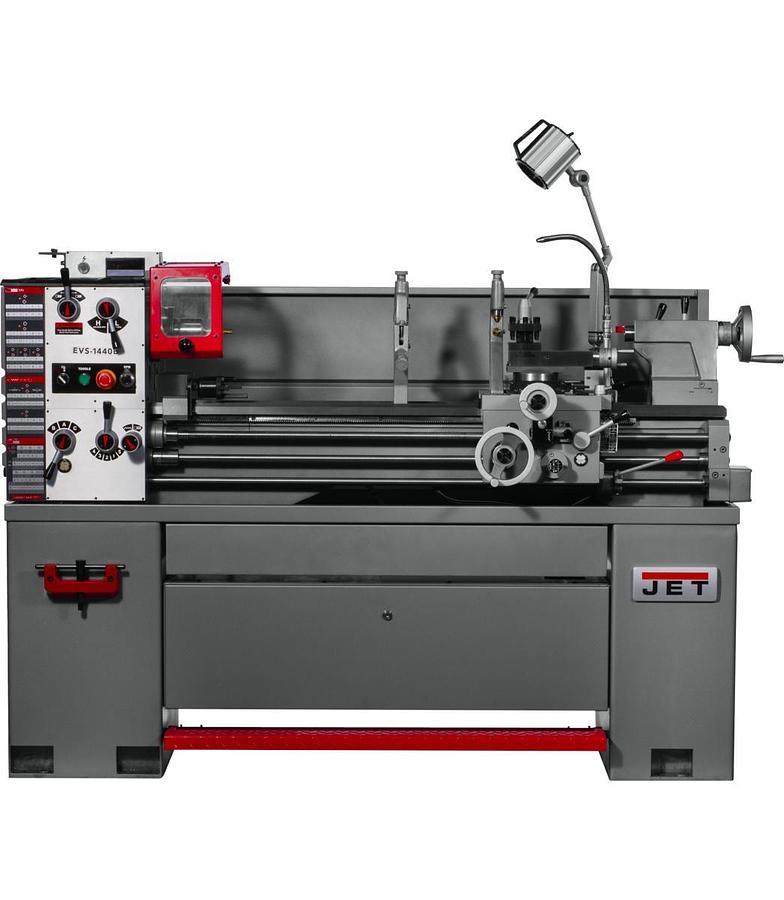 EVS-1440 Electronic Variable Speed lathe with Acu-Rite 203 DRO,3HP