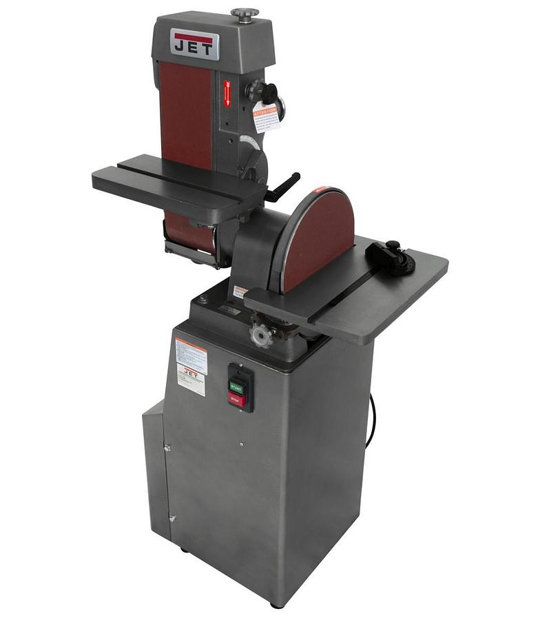 J-4200A-2, 6" x 48" Industrial Combination Belt and 12" Disc Finishing Machine 230V 1Ph