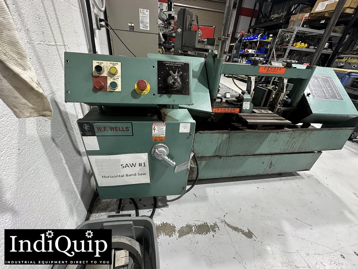 Used W.F. Wells W-9-1 Horizontal Band Saw