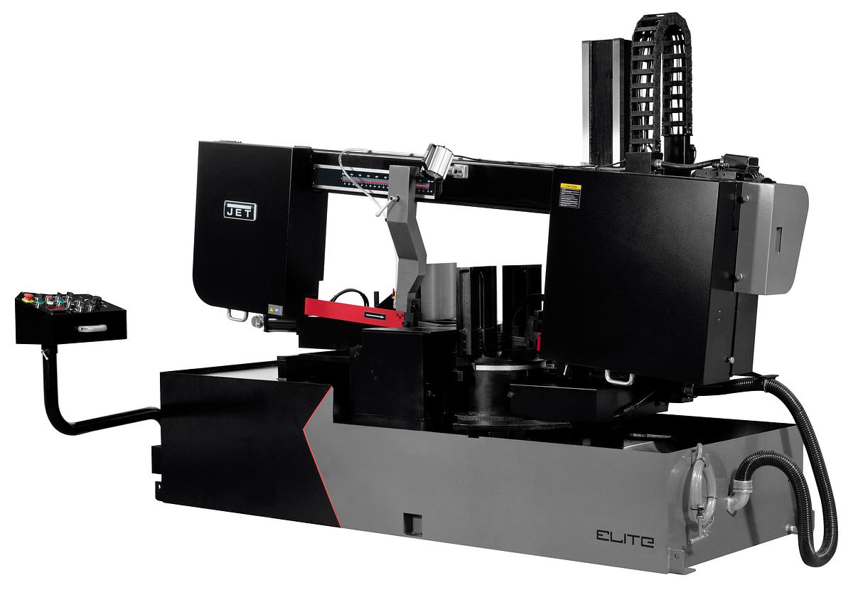 18 x 31" Semi-Automatic Dual Mitering EVS Bandsaw 460V, 3Ph | ECB-1833DMEVS-460