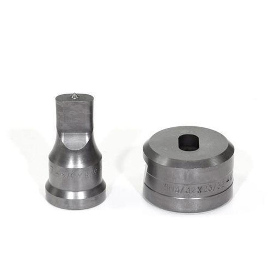 3/8 X 3/4 Oblong Punch & Die Set with Key-Way - (PDOB3/8X3/4)