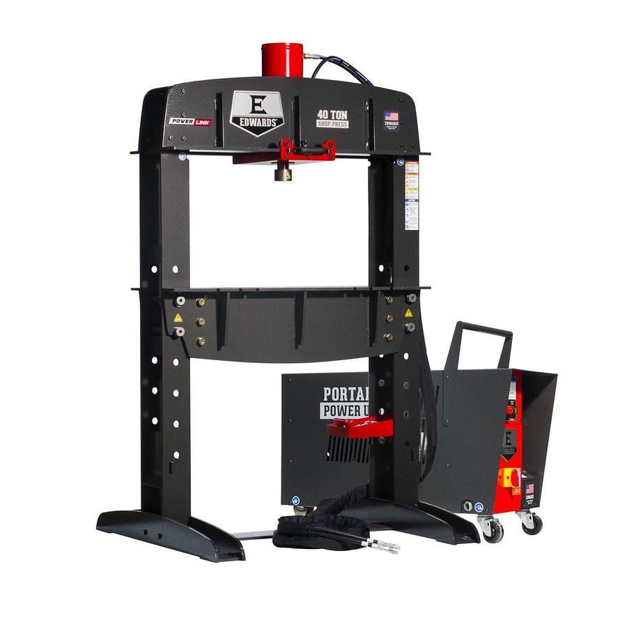 40 Ton Shop Press and Portable Power Unit 460V, 3Ph