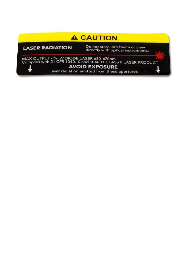 Laser Warning Label, English Version No | PM2820EVS-255