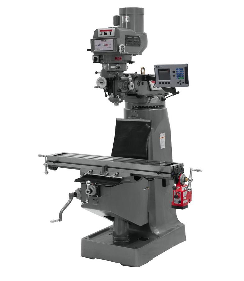 JTM-4VS-1 Mill With 3-Axis ACU-RITE 203 DRO (Knee) With X-Axis Powerfeed