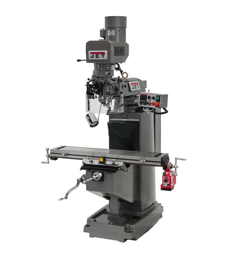 JTM-1050EVS2/230 Mill With 2-Axis Acu-Rite MilPwr G2 CNC Controller and Air Powered Draw Bar
