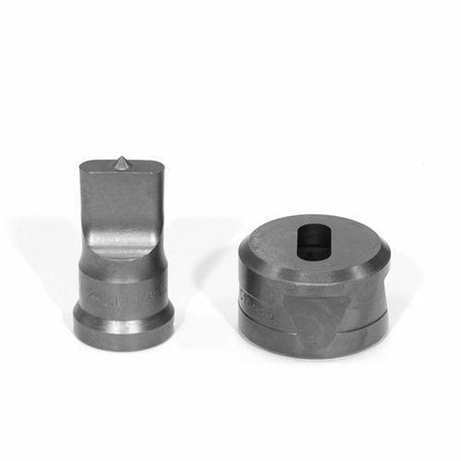 3/8 X 1 Oblong Punch & Die Set with Key-Way - (PDOB3/8X1)
