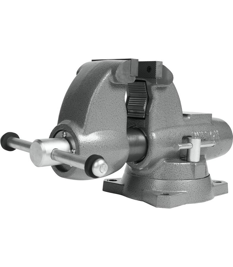 Combination Pipe And Bench 3-1/2” Jaw Round Channel Vise with Swivel Base