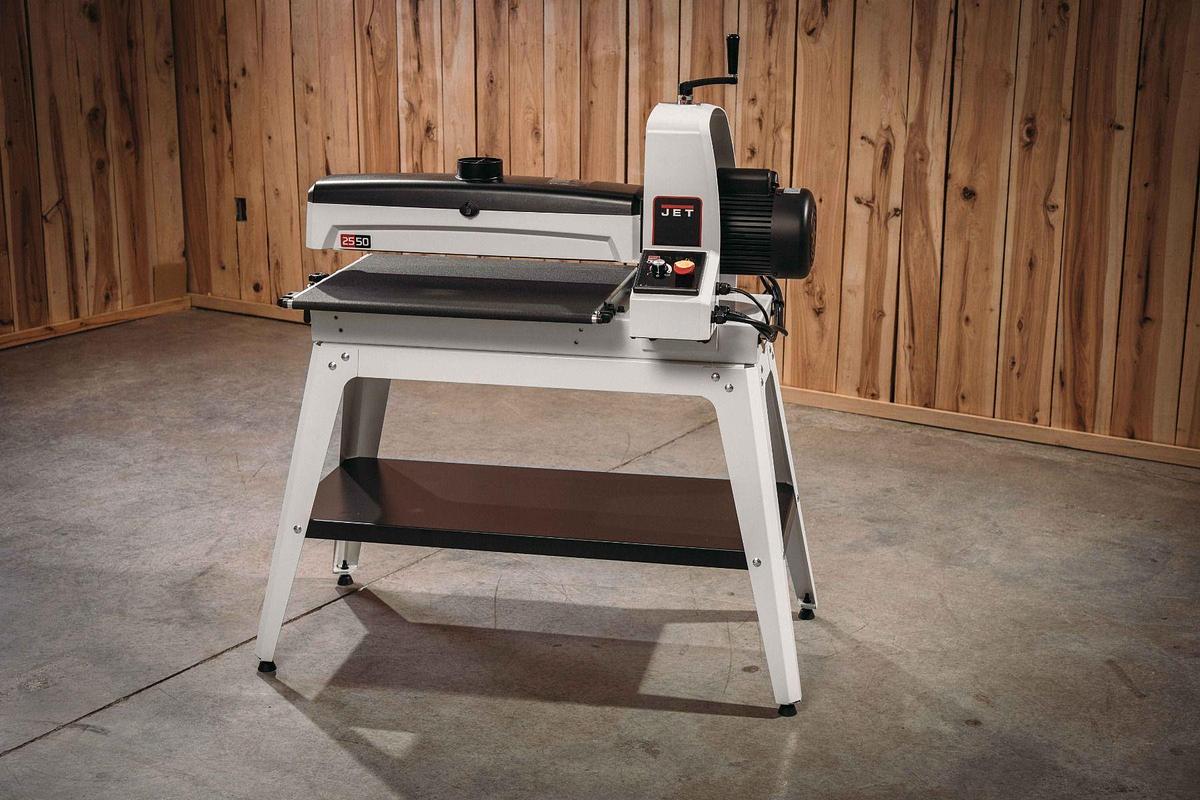 JWDS-2550 Drum Sander With Open Stand
