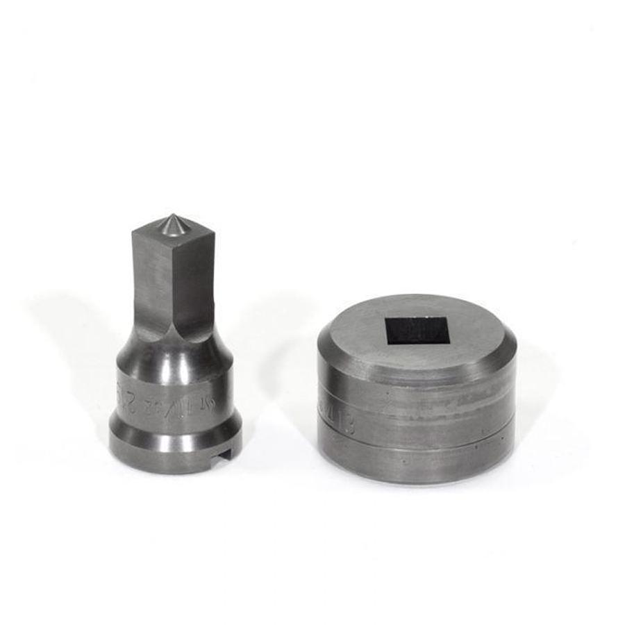 17/32" Square Punch & Die Set - (PDSQ17/32)