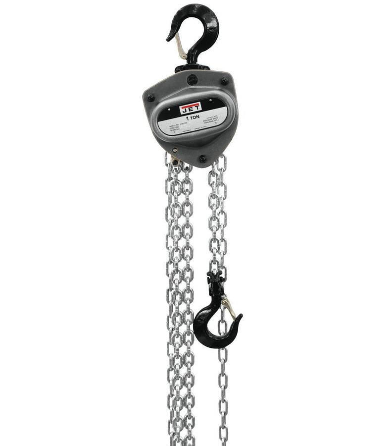 1-Ton Hand Chain Hoist with 10' Lift & Overload Protection | L-100-100WO-10