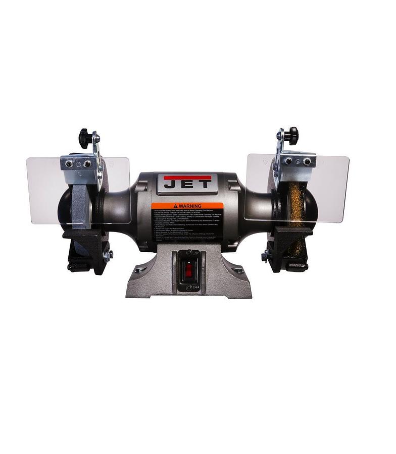 JBG-6W Shop Grinder with Grinding Wheel and Wire Wheel