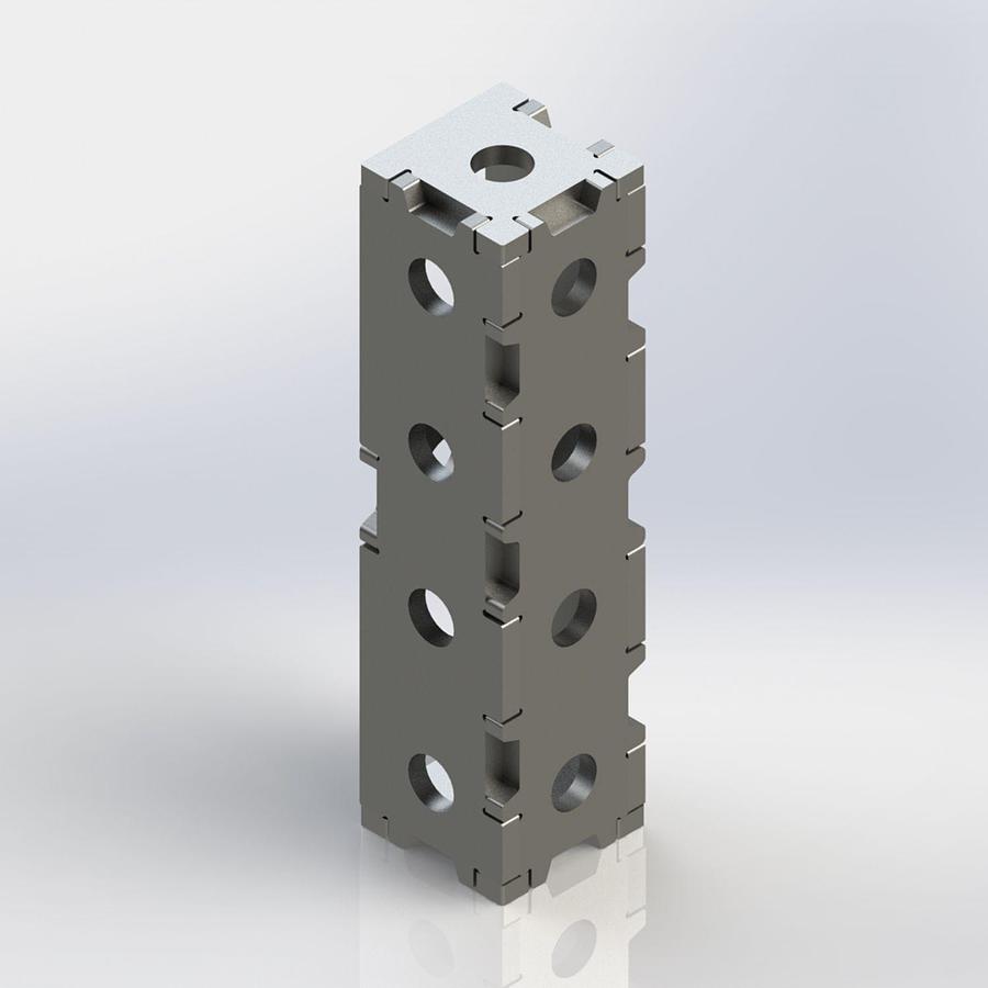7.75"x2"x2" SQUARE BLOCK(WJT-SB722UW-16)