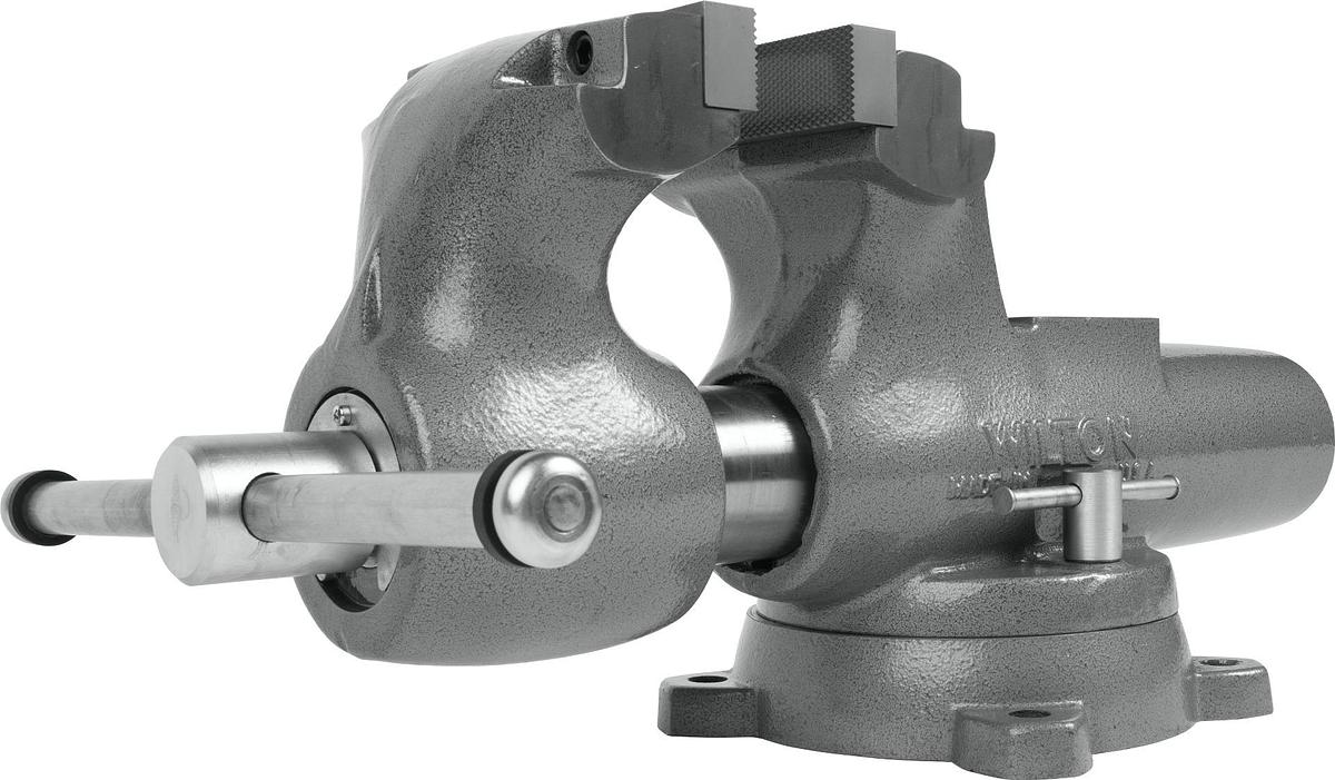 Machinist 6” Jaw Round Channel Vise with Swivel Base
