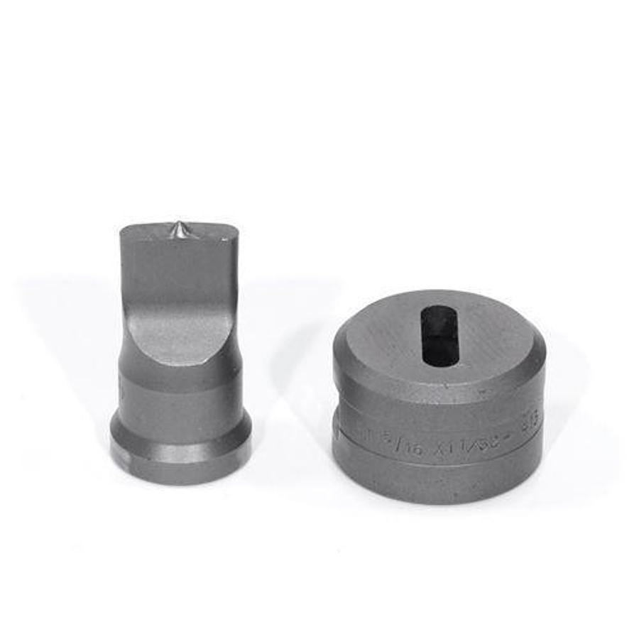 9/32 X 1 Oblong Punch & Die Set with Key-Way - (PDOB9/32X1)