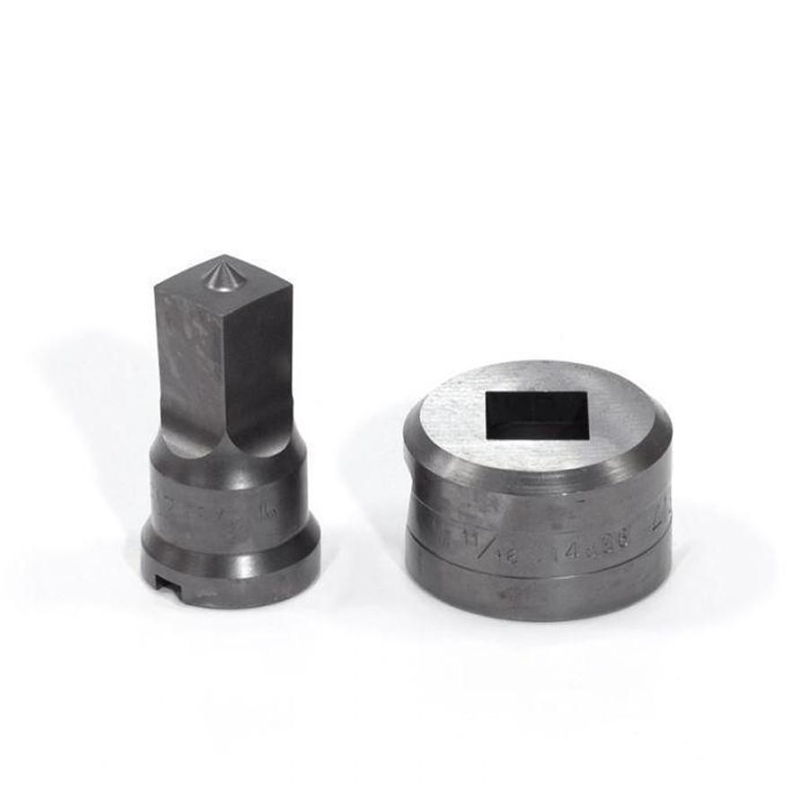 21/32" Square Punch & Die Set - (PDSQ21/32)