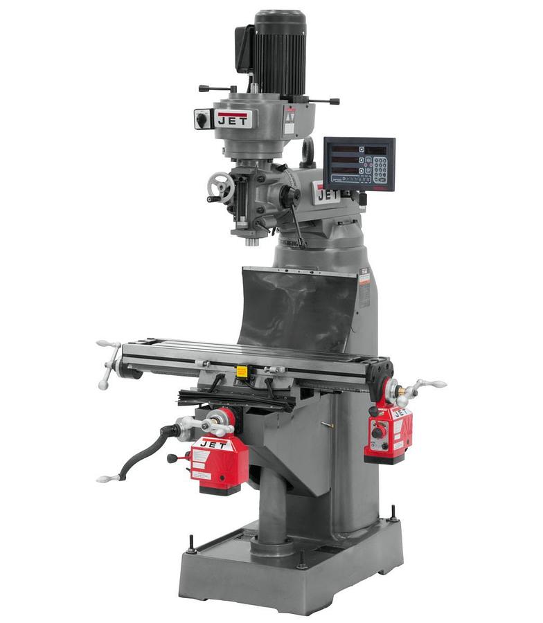 JVM-836-3 Mill With Newall DP700 DRO With X and Y-Axis Powerfeeds