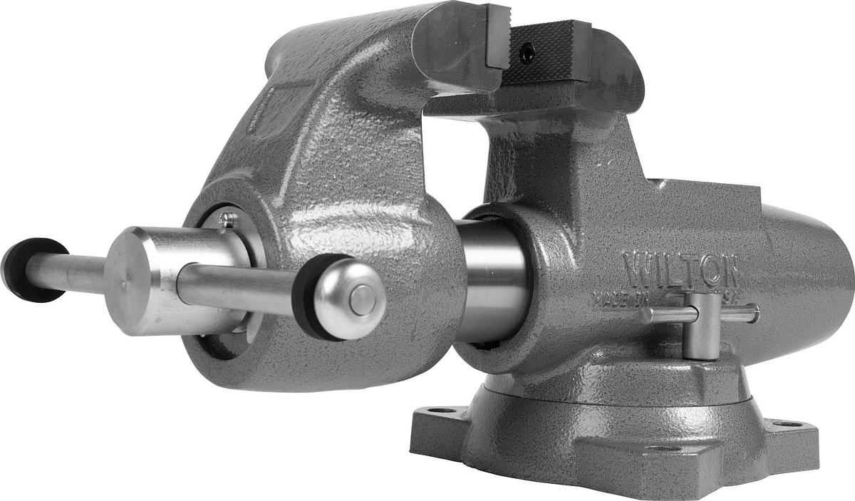 Machinist 5” Jaw Round Channel Vise with Swivel Base
