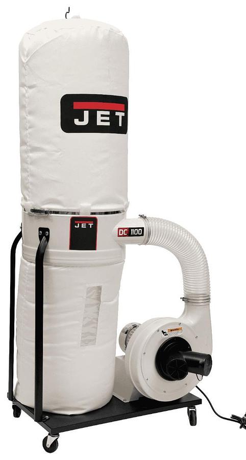 DC-1100VX-BK Dust Collector, 1.5HP 1PH 115/230V, 30-Micron Bag Filter Kit