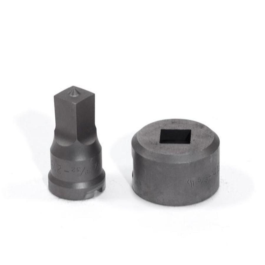 19/32" Square Punch & Die Set - (PDSQ19/32)