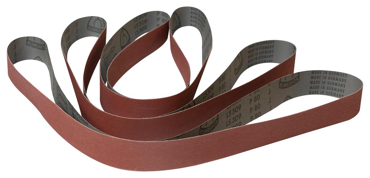 Aluminum Oxide Sanding Belts, 2" x 72", 80 Grit (3-Pack)