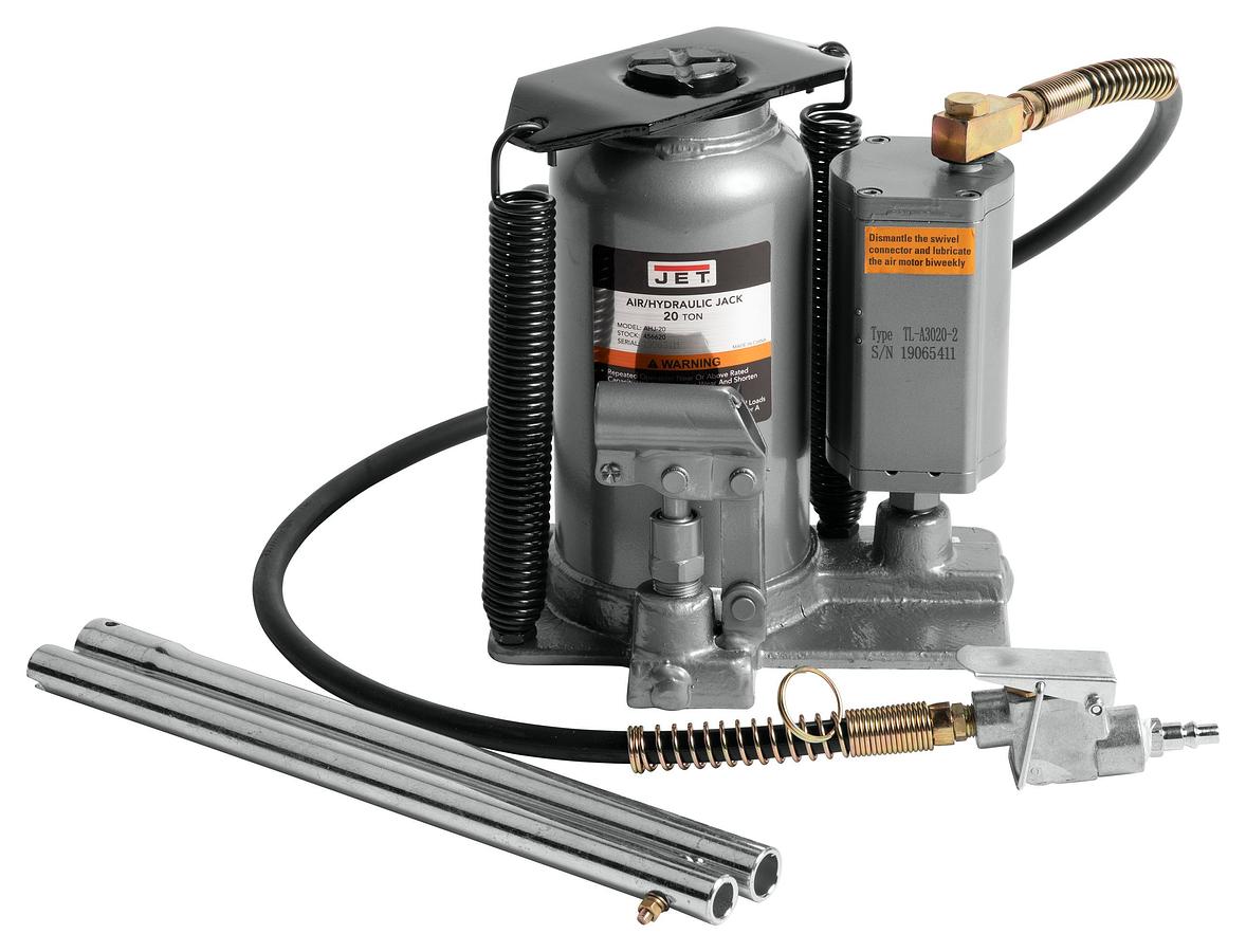 AHJ-20, 20-Ton Air / Hydraulic Bottle Jack