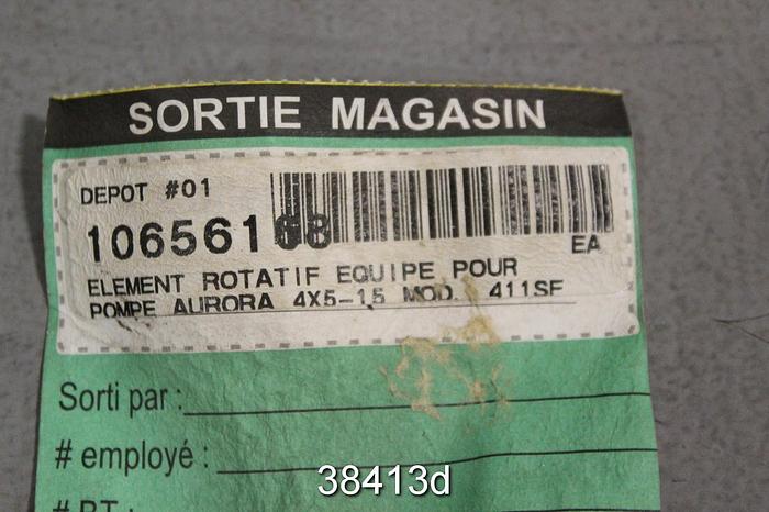 Used Aurora 411 SF 4x5x15 Pump Rotating Assembly #38413