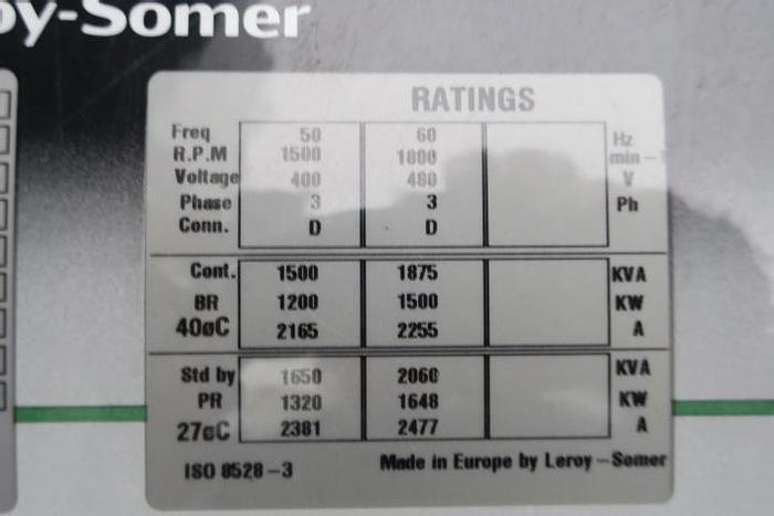 Used 2017 Perkins 4012-46TAG12 - 1537 KVA