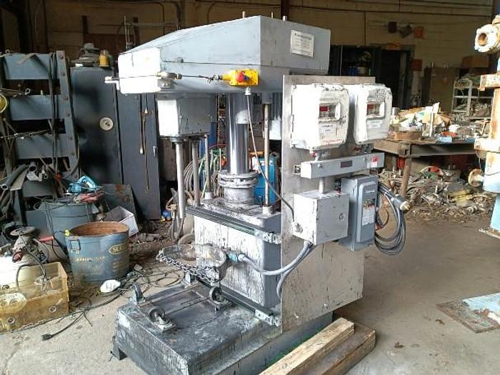 Used 5 GALLON COWLES DUAL SHAFT MIXER - MODEL VISCO MAX - S/S WITH LINED MIX CAN