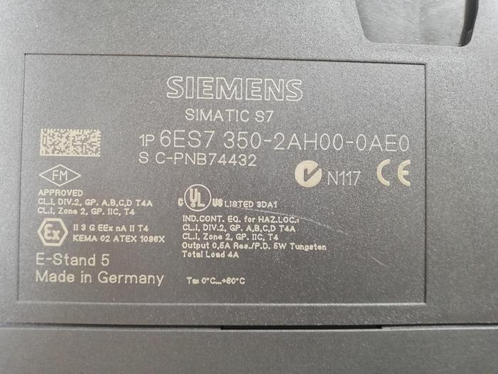 Used Siemens SIMATIC  6ES7 350-2AH00-0AE0
