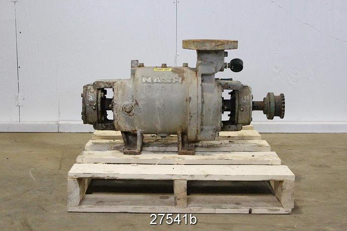 Used Nash SC2 Nash Sc2 Vacuum Pump On Steel Base Plate, Cast Iron Construction. #27541