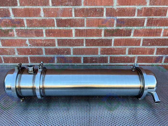 Used Stainless Steel Shell / Tube w/ Micron Filter 8.5" x 40"