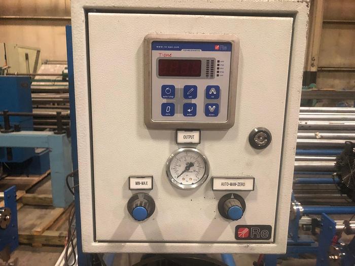 Used 80" DOUBLE E SHAFTED UNWIND STANDS W/ TENSION CONTROLS MFG. 2013