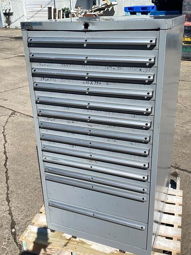 Used Lista 13-Drawer Industrial Tooling Cabinet