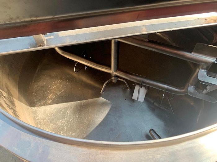 Used Kettle, 50 Gallon, S/st, Jkt, Scrape Agit, Batch Pasteurizer #L744270