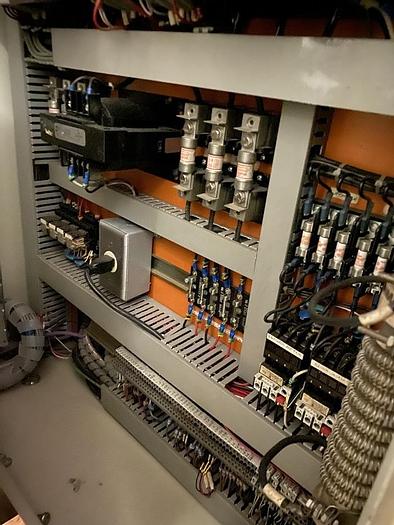 Used 62" DEACRO MODEL DA-650 DUPLEX CENTER-WIND SLITTER REWINDER 24" DIAMETER REWIND- (PENDING SALE)