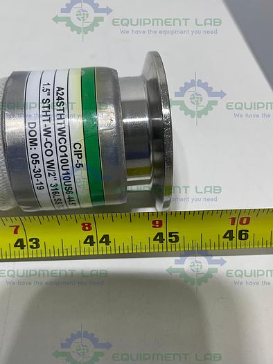 Used Sani Tech  45" Silicone Hose w/ 2" Sanitary Fitting