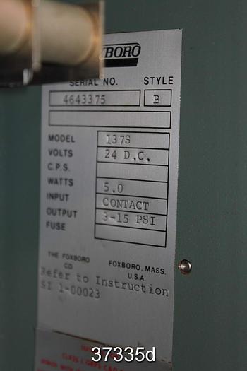 Used Foxboro Model 137S Pulse to Air Converter #37335