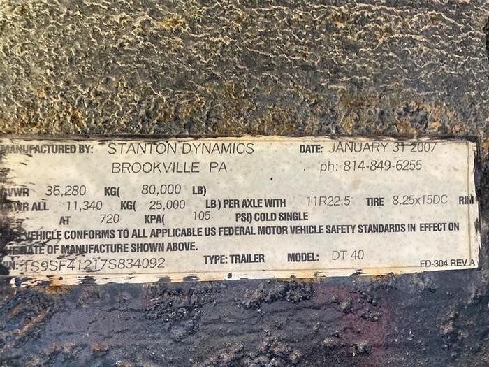 Used 2007 Stanton Dynamics Doghouse Trailer