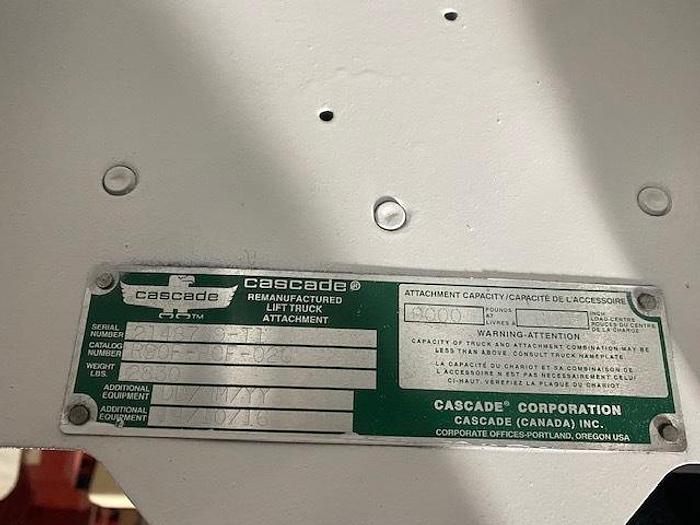 Used CASCADE R90F-RCF-02C 60" DIA. PAPER ROLL CLAMP  CLASS IV  2016