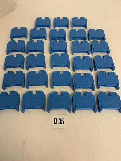 Used SIEMENS 8WA1011-1BH23 6mm2 IEC800V TERMINAL BLOCKS(LOT OF 28) FAST SHIPPING!