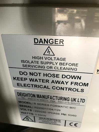 Used DEIGHTON FORMATIC R2200