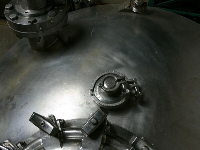 Used DCI 500 Gallon Stainless Steel Single Walled Tank/ Reactor / Pressure Vessel