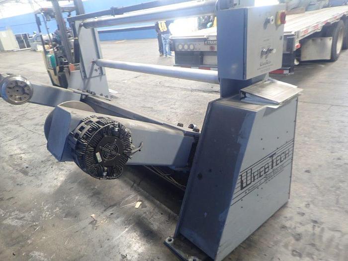 Used 60" WHEBTECH SHAFTLESS FLOOR PICK UP UNWIND STAND 60" DIAMETER CAPACITY