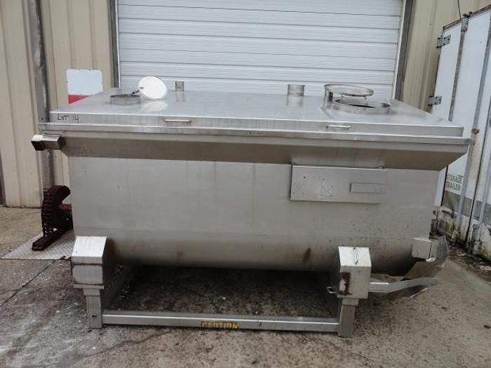 Used FPEC Dual Ribbon Blender, dual door discharge