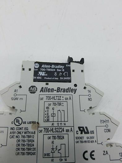 Used Allen Bradley 700-HLT2Z* Ser A Terminal Block Relay