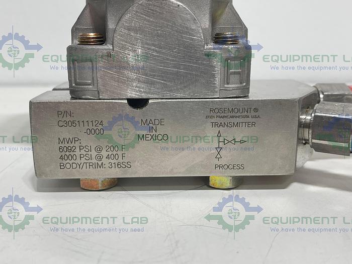 Rosemount 3051CG2A1AS5M5Q4 Pressure Transmitter w/ Rosemount C305111124-0000