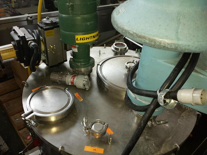 Used Tank, 55 Gallon, 316 Stainless Steel, 30" x 18", Agitated, FT/CB, Solvent, #S739052