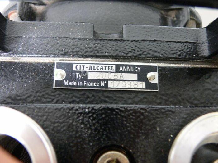 Used Alcatel 2008A Dual Stage Rotary Vane Vacuum Pump w/ Franklin 1/2 HP Motor